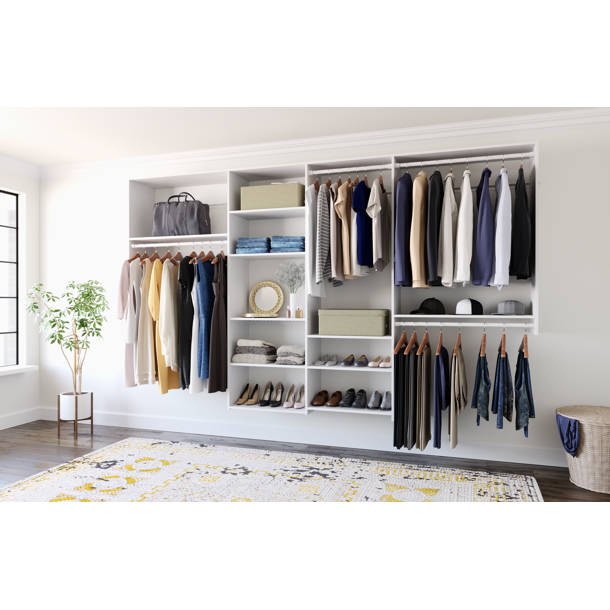 Dotted Line™ Grid 72'' W - 120'' W Closet System &amp; Reviews | Wayfair
